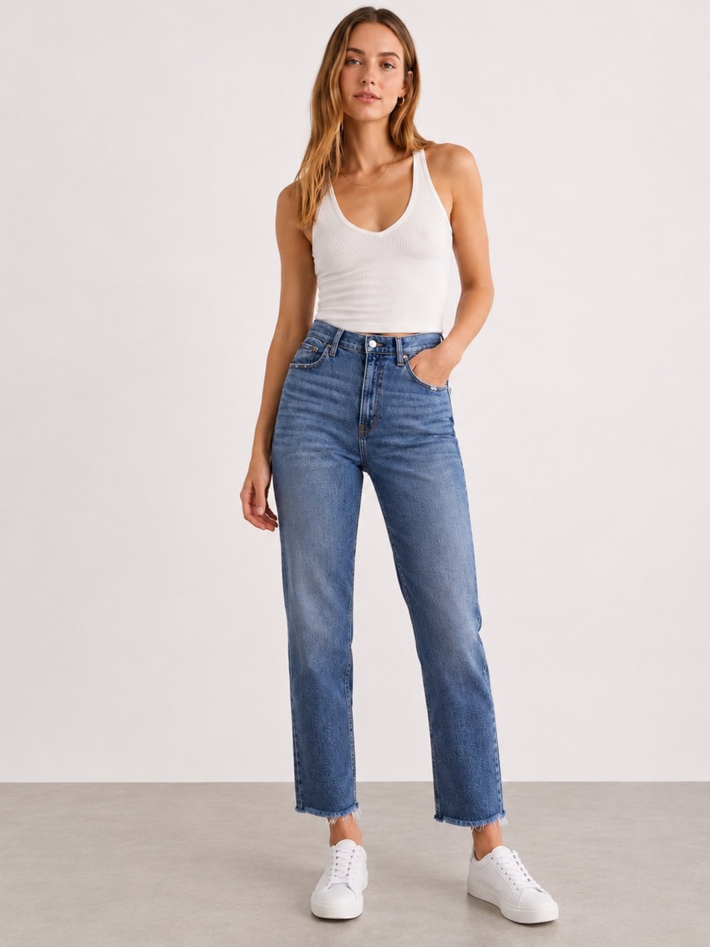 Abercrombie & Fitch Ultra High Rise Ankle Straight Jeans Women’s 29 Medium Wash